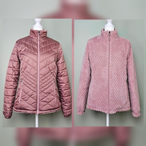 ZeroXposur Jackets & Blazers - ZEROXPOSUR Reversible Puffer Jacket Super Soft Warm Mauve SMALL